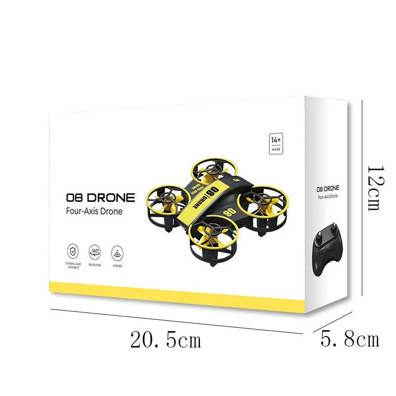 2.4g Fixed Height Quadcopter With Lights Rh821 Drone Children's Electric Remote Control Aircraft Children's Birthday Gift