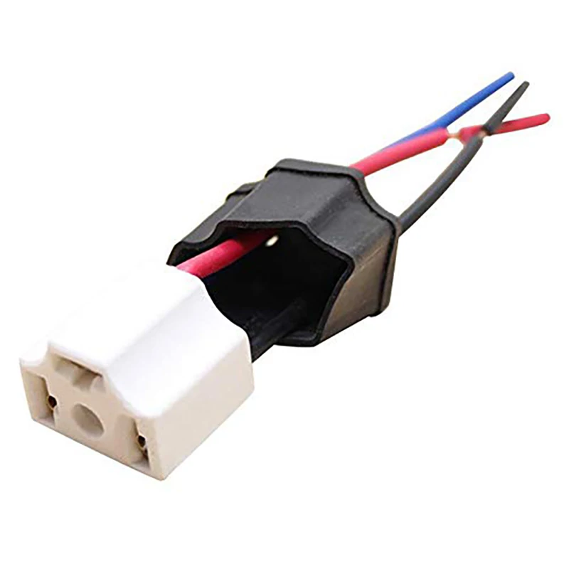 2pcs H4 9003 HB2 Headlight Connector Socket Ceramic Female Plug Wire Harness Adapter for Car Truck Motorcycle LED Halogen Bulb view 5
