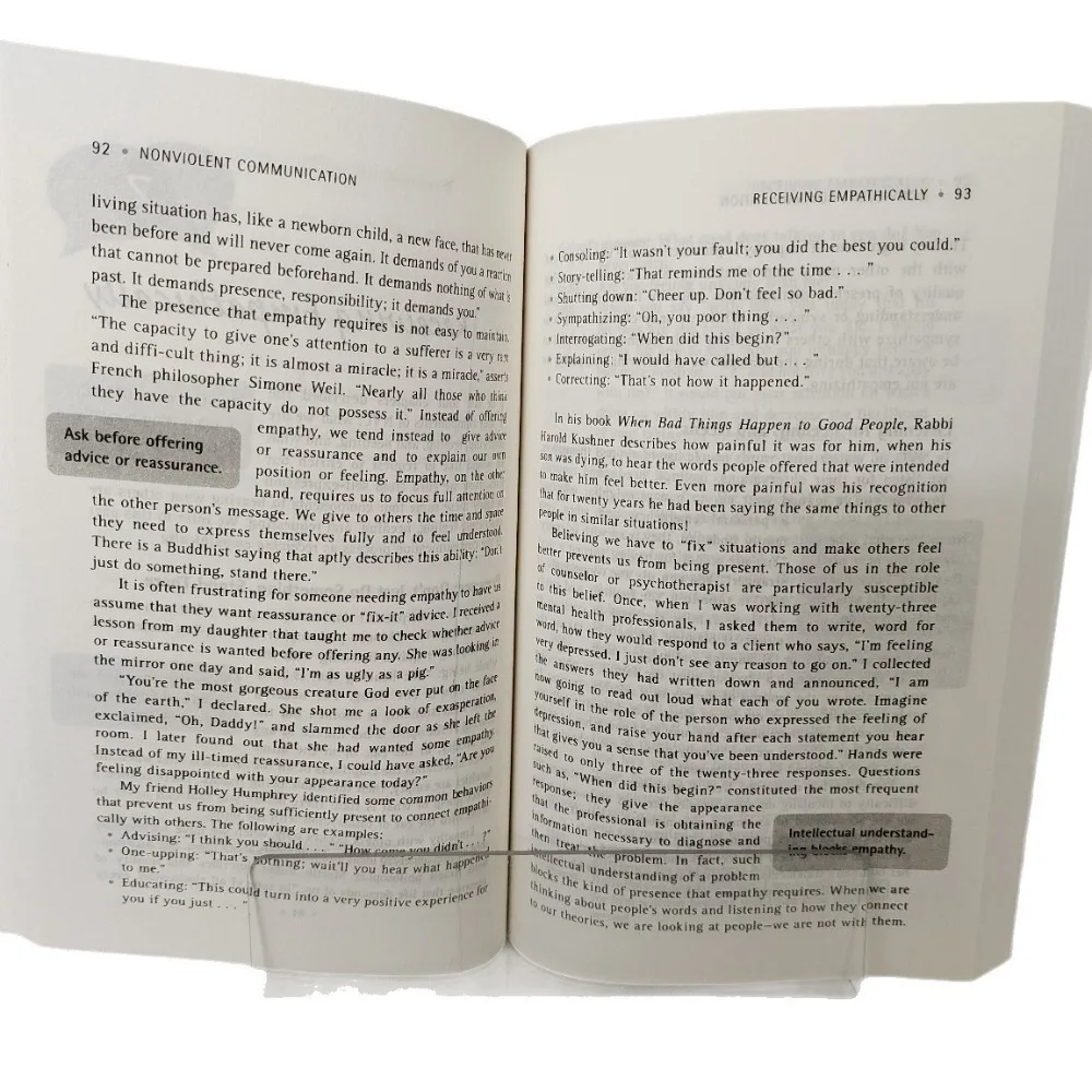 Nonviolent Communication Marshall B. Rosenberg English Book Interpersonal Communication Skill Psychology Self Help Reading