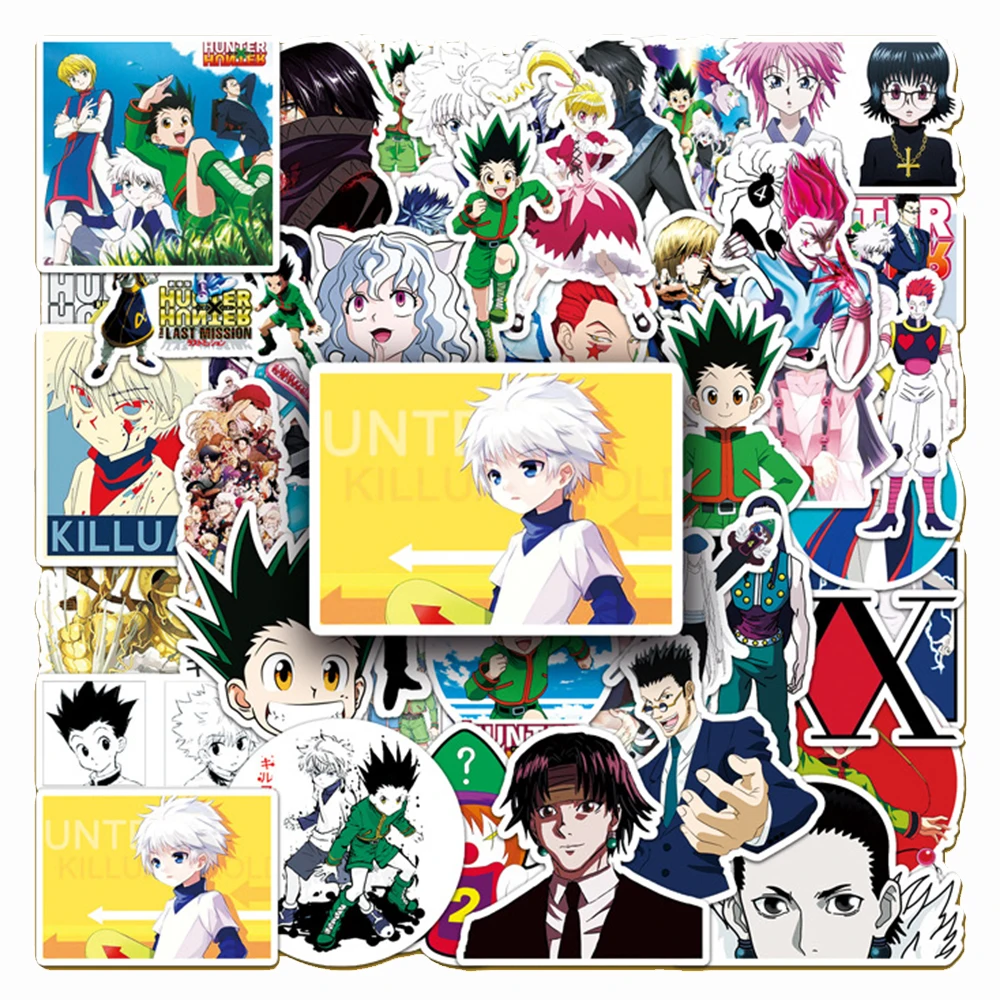 

10/30/50pcs Hunter X Hunter Stickers Anime Waterproof DIY Laptop Skateboard Phone Case Waterproof Kids Kids Sticker Packs