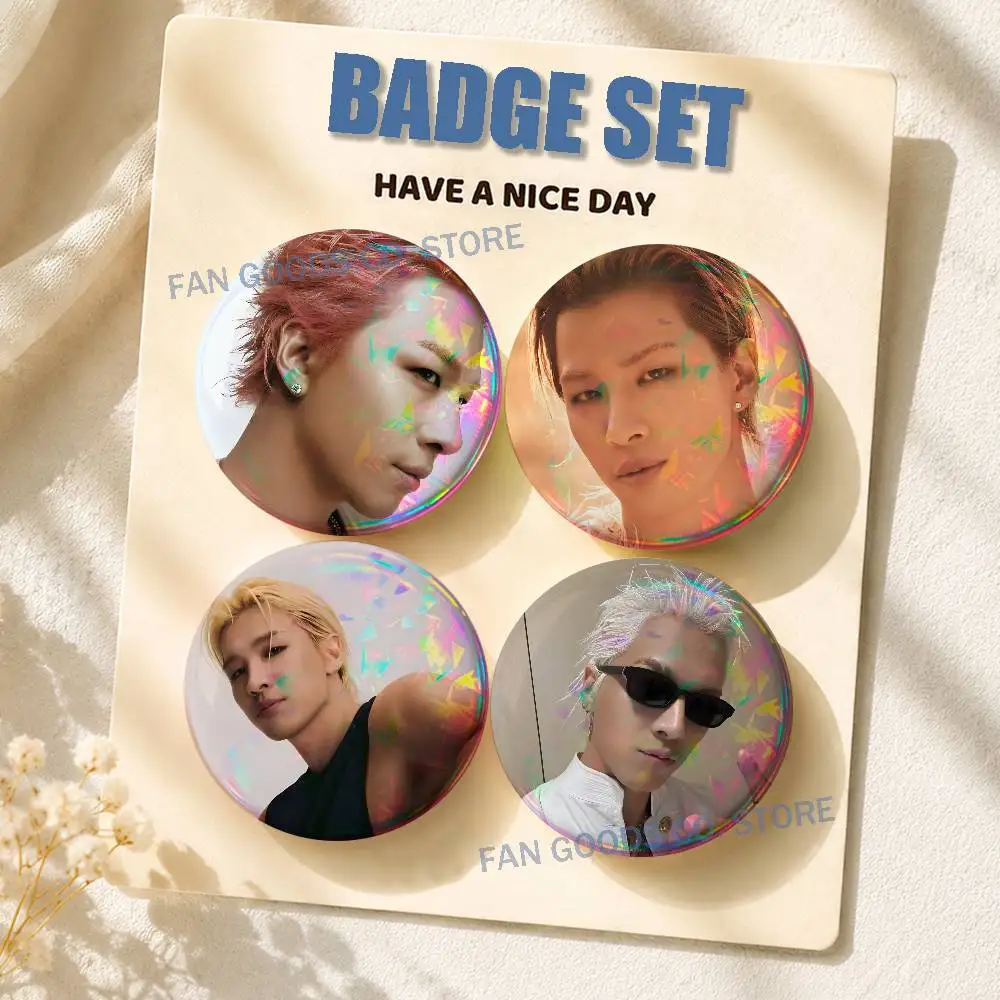 Singer T-TAEYANG 2-piece set Pins Backpack Clothes Jewelry Accessories Cartoon Round Brooch Button Badge Fans Collection Gifts