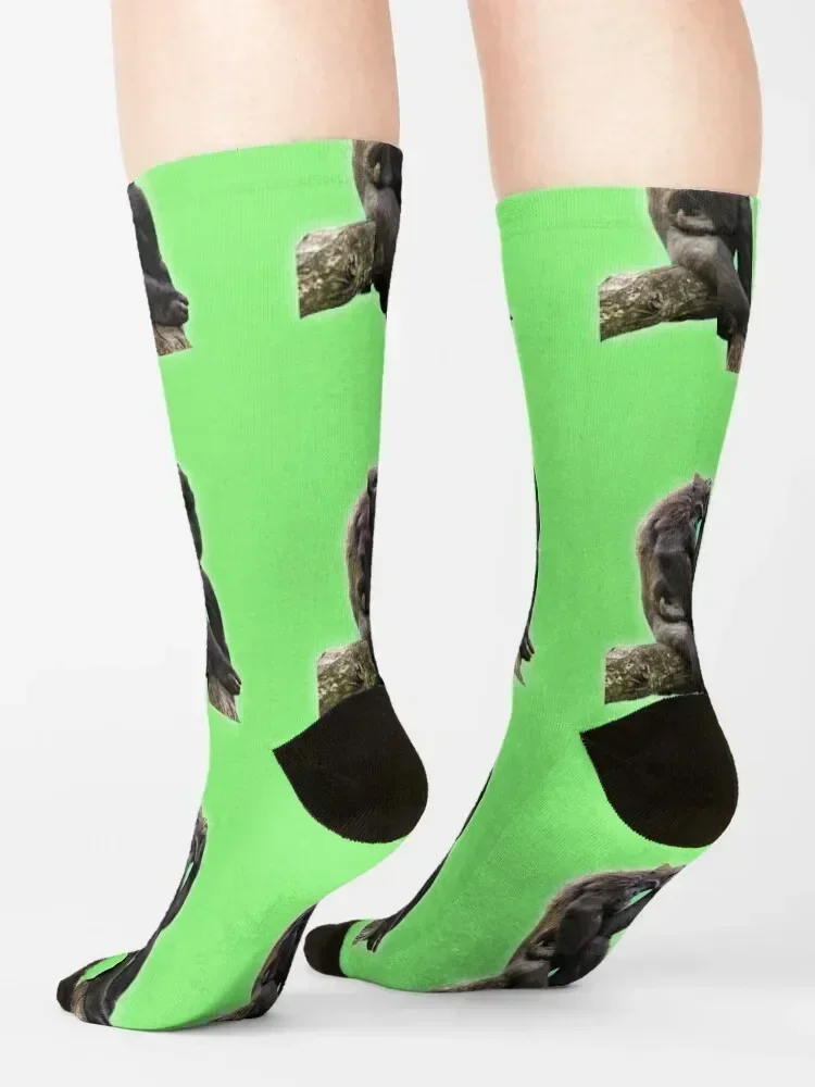 Chimpanzee Socks christmas gift hockey Novelties floral Socks Male Women's