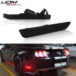 iJDM LED Rear Side Marker Lamps W/ Red Horse logo LED Lights for Ford Mustang 2010-2018 Replace OEM Back Sidemarker Lamp