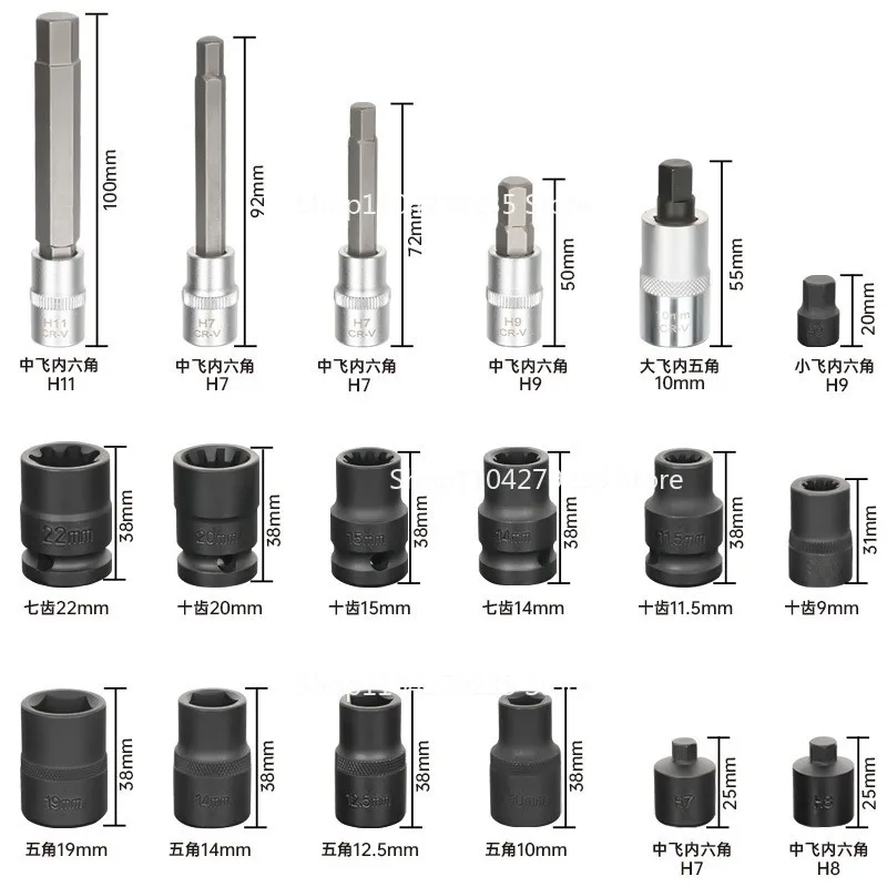

Подходит для автомобильных тормозных суппортов, винтов насоса, разборки, специальная втулка, пакетная головка, инструмент для авторемонта