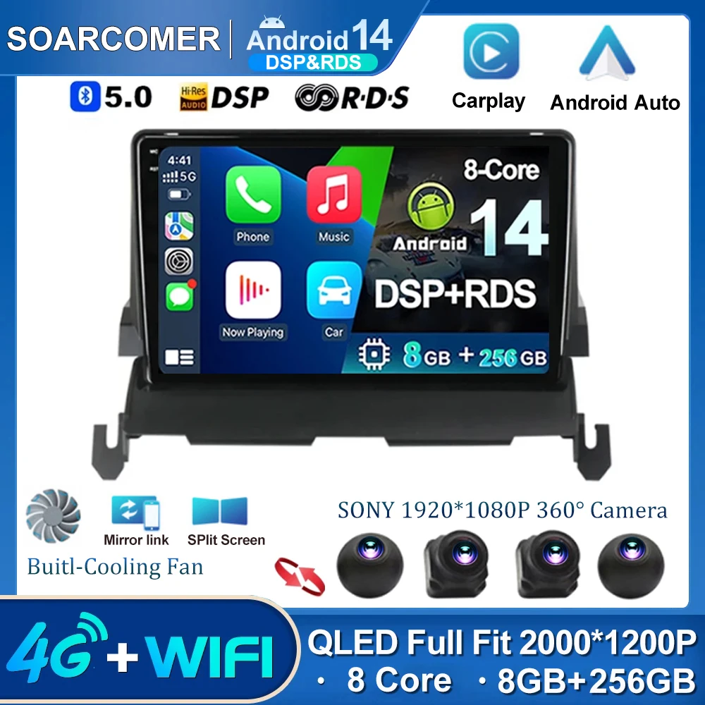 

For Dodge Journey 2009 - 2012 Android 4G WIFI Car Radio Carplay Autoradio Stereo Multimedia Player 2din HiFi Music Audio BT GPS