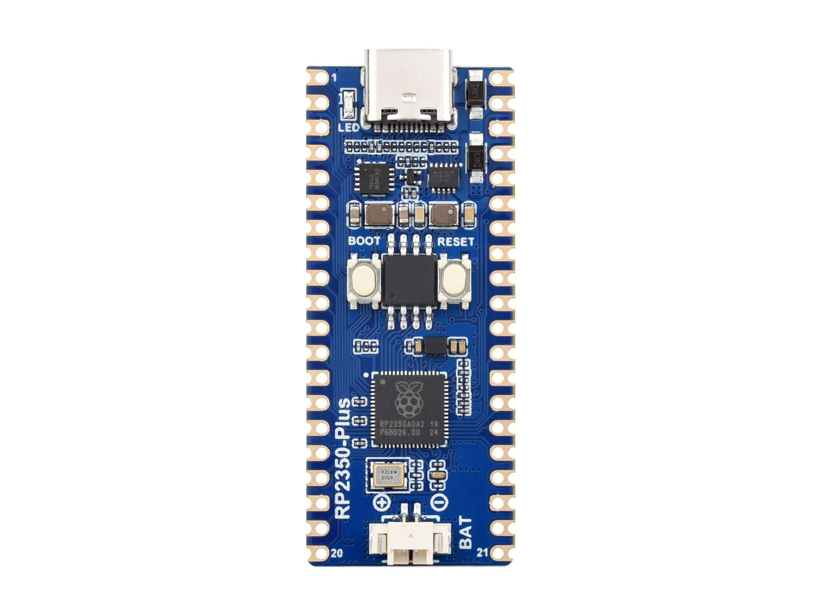 Waveshare RP2350-Plus Development Board,With 16GB Flash memory,Compatible With Most Of The Raspberry Pi Pico Add-On Modules