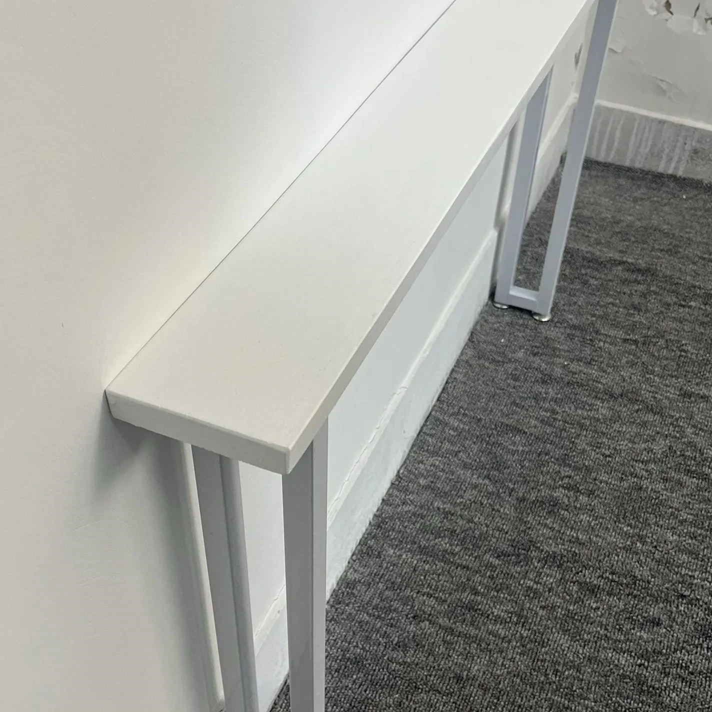 Solid wood sofa rear shelf extremely narrow 8cm living room white storage against the wall crevice floor long bedside shelf