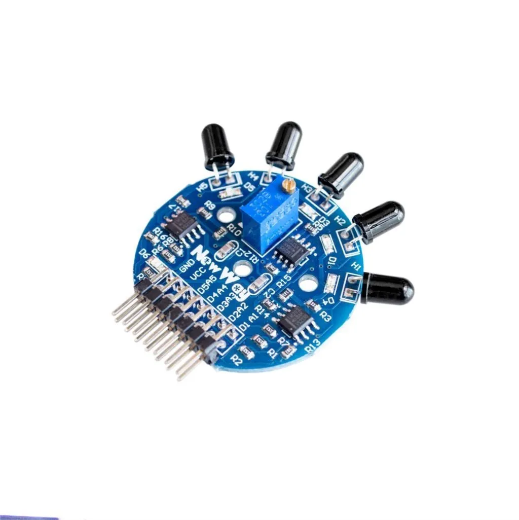 5 channel flame five channel flame sensor module analog digital dual output fire extinguishing robot