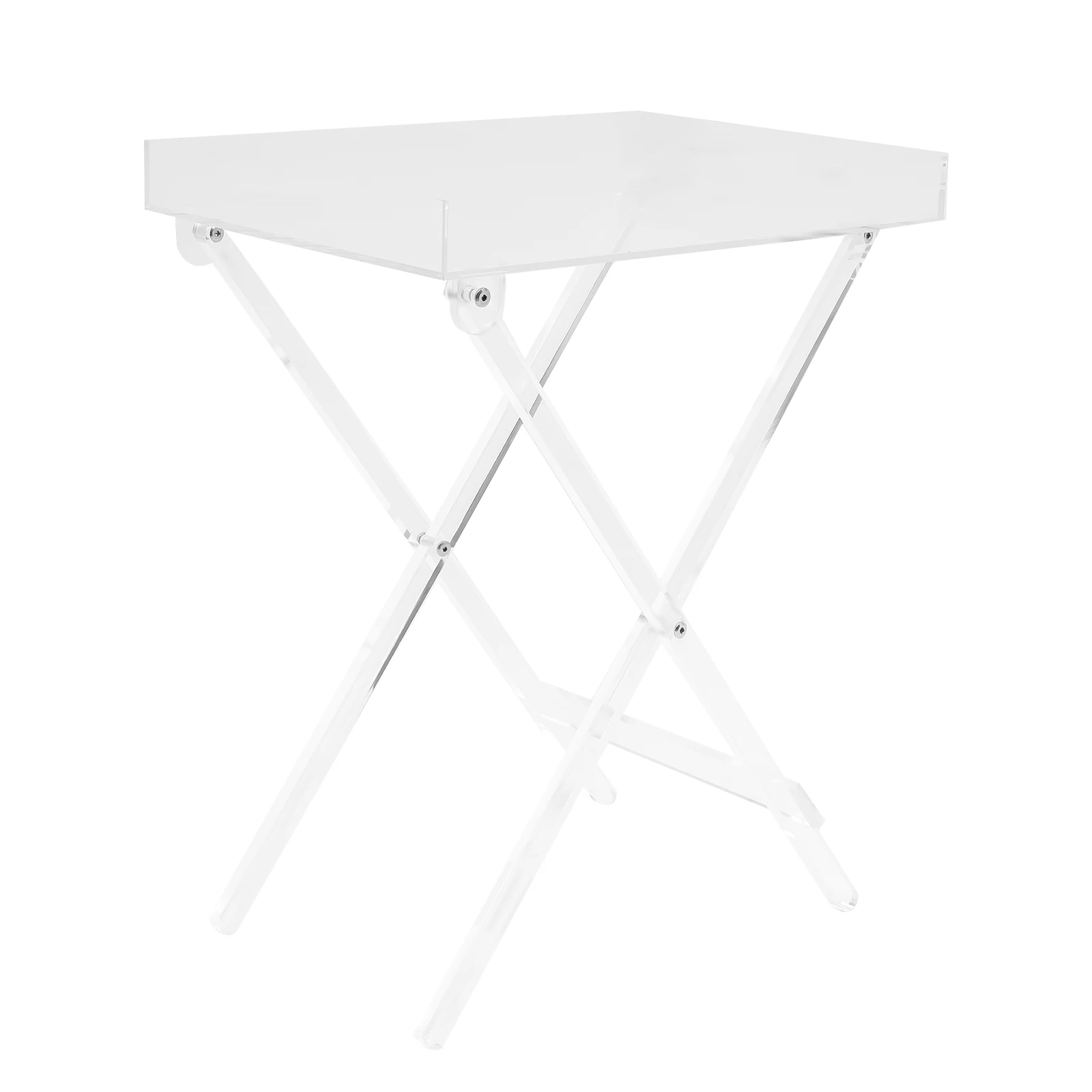 

Acrylic Folding Table Clear Acrylic Side End Table Square Coffee Table Folding Tray Table Transparen