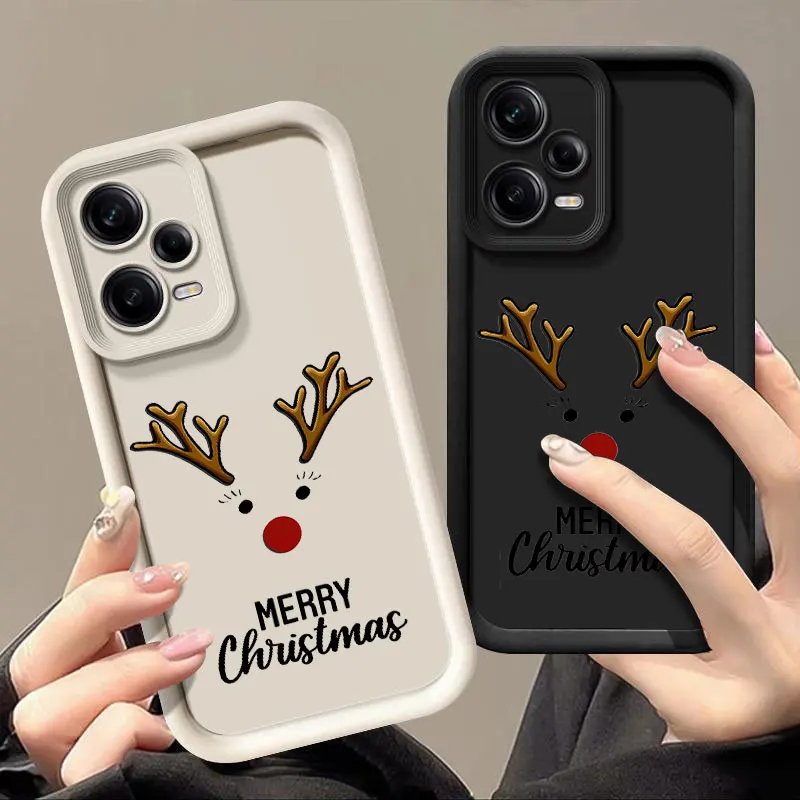 Christmas  Fashine Phone Case For Xiaomi 11 LITE NE 12T 14 5G POCO C61 F3 GT F4 F5 X3 X4 X5 M3 M6 Shockproof Soft Cover Coque