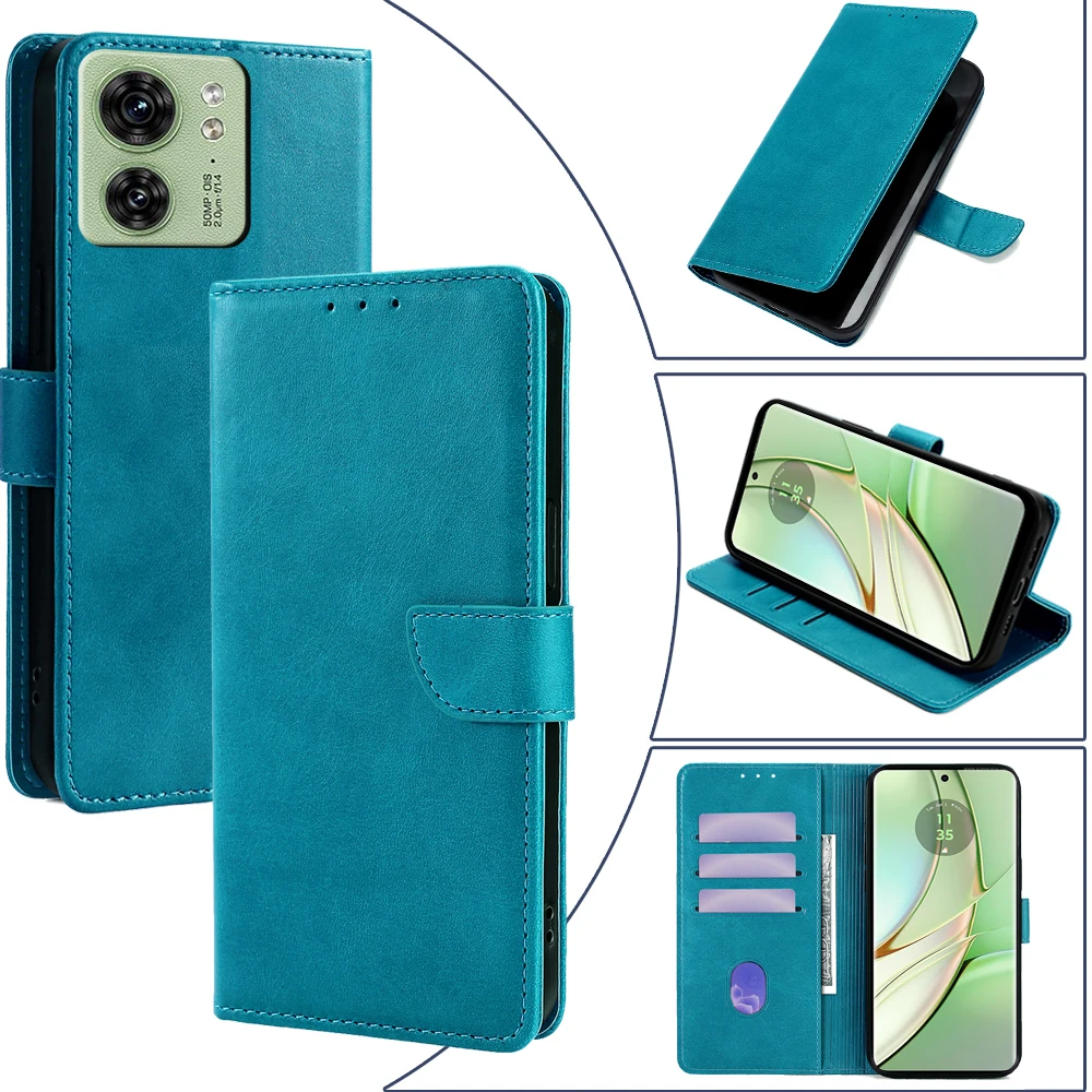 

Чехол-кошелек Gefenis Business для Motorola Edge 40 30 20 S X40 X30 Pro Ultra Neo Fusion Lite Plus 2023, кожаный чехол с Ca