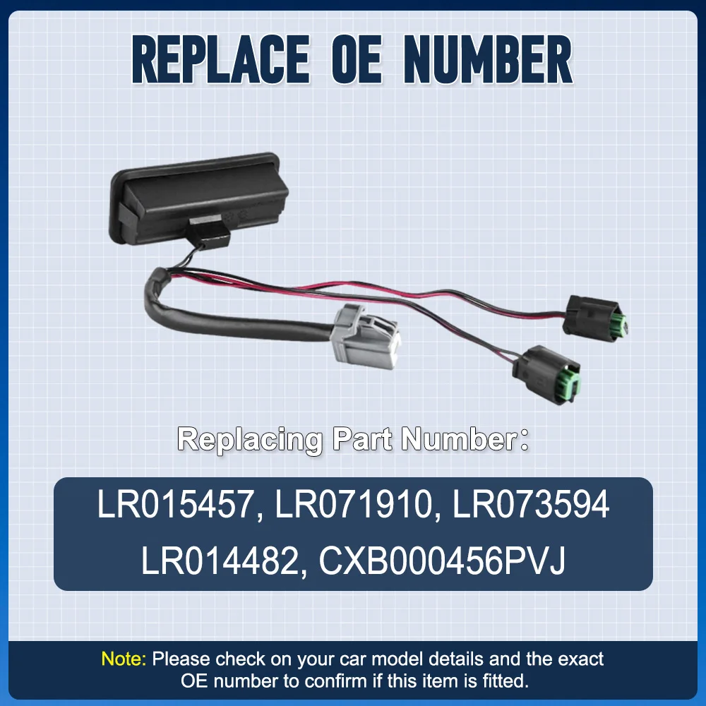 For Land Rover Discovery 3 4 Rear Trunk Lid Lock Tailgate Door Release Handle Switch  LR015457, LR071910, LR073594, LR014482
