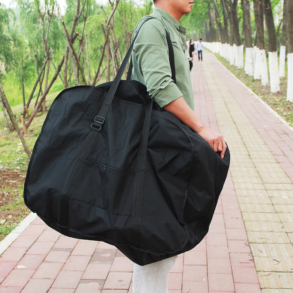 

20 Inch Black Folding Bike Carrying Pouch Lightweight Durable Ideal for Travel Bike Transfer Portable Pack Thickened Bag