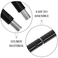 Garden Shepherd Hook Outdoor Detachable Heavy Duty Iron Hook for Hanging Bird Feeders Solar Lanterns Flower Pots