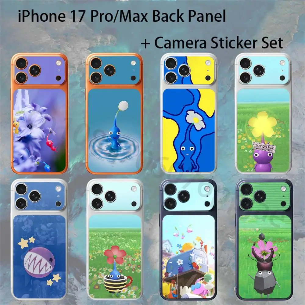 

Pikmin Bloom For iPhone 17pro/proMax Full body Back Cover Decal Skin Colorful Rear Protective Sticker Film
