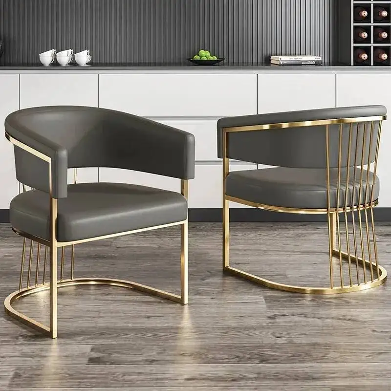 كرسي طعام أبيض لغرفة المعيشة، كرسي منزلي أنيق للفندق، كرسي مكتب، أثاث شرفة Muebles De La Sala