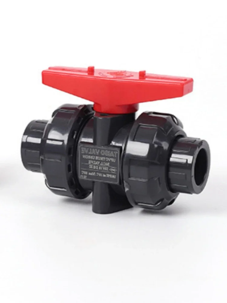 1pc wewnętrzna Dia20/25/32/40/50mm z tworzywa sztucznego piłka PVC unii zawór rura wodociągowa PVC złącze wąż hydrauliczny złączki poślizgu zamknąć