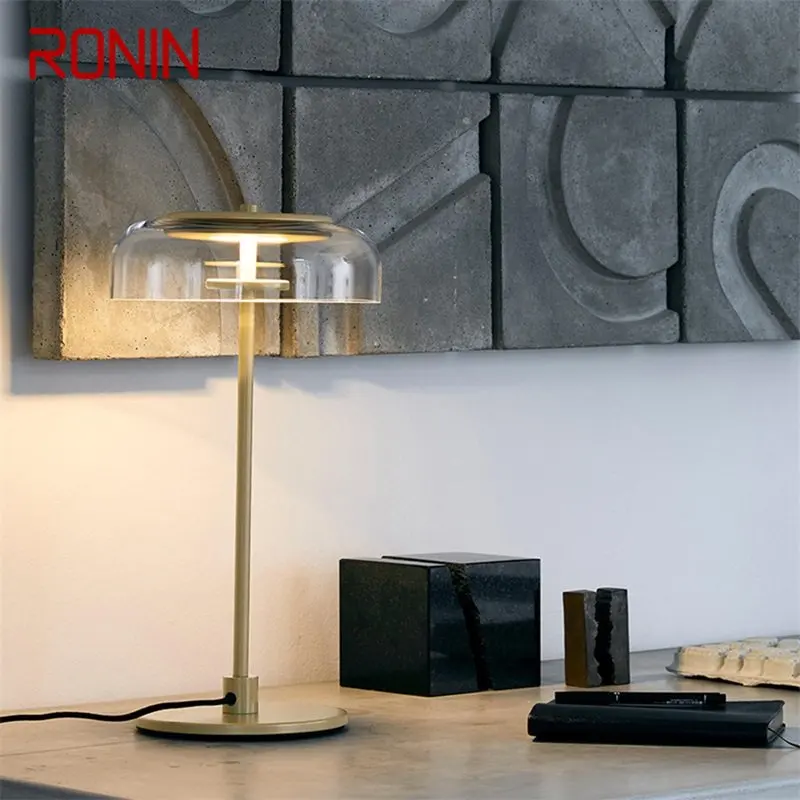 

RONIN Contemporary Table LED Lamp Design Simple Desk Light Home Decorative For Foyer Living Room Office Bedroom