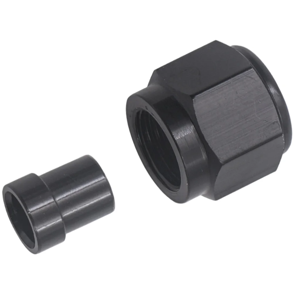 AN4 AN6 AN8 AN10 AN12 Aluminum Tube Nut and Sleeve Fitting Kit for Brake Fuel Line Installation in For Cars with Secure Flare
