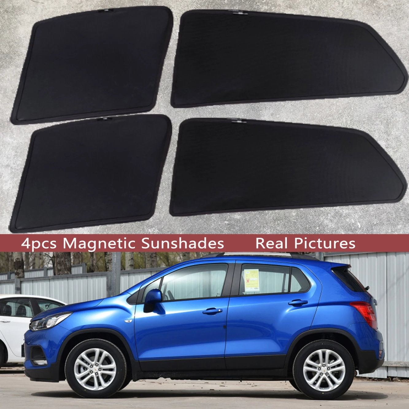 

Magnetic Car Sunshade Shield Front Windshield Frame Curtain Sun Shades For Chevrolet Holden TRAX Chevy TRACKER 2013 - 2018