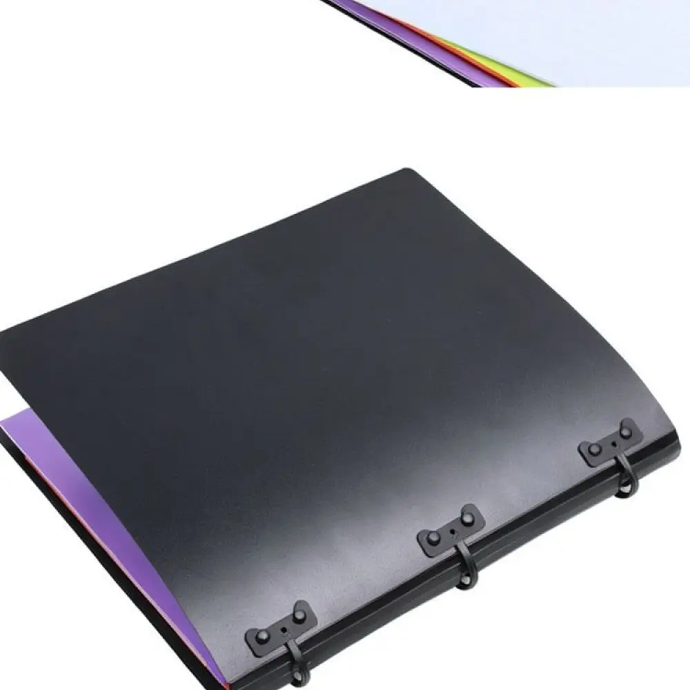 Durable 3 Hole Binder For Benwuyou A4 Document Filing Folder Refillable Loose Leaf Organizer Office School Case