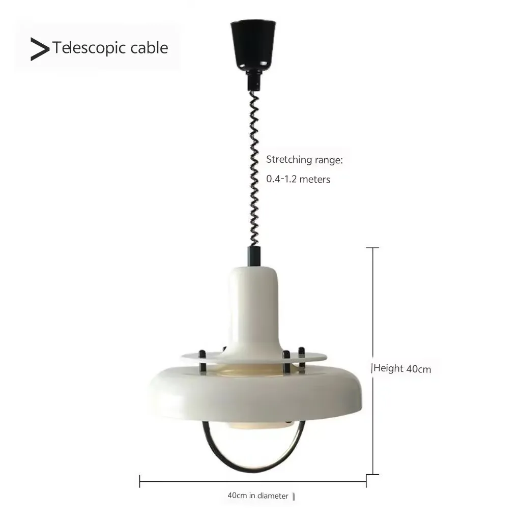 

Danish dining chandelier, bar counter chandelier, vintage and modern minimalist bedroom retractable chandelier