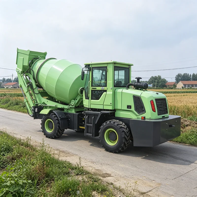 1.8m3 Self Loading Concrete Mixer Truck Energy Saving High Efficiency for Small Construction