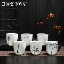 CHANSHOVA-Chinese Porcelain Teacup, Small Tea Cups, Multiple Patterns, Traditional Chinese Style, Handpainted, H132, 150ml