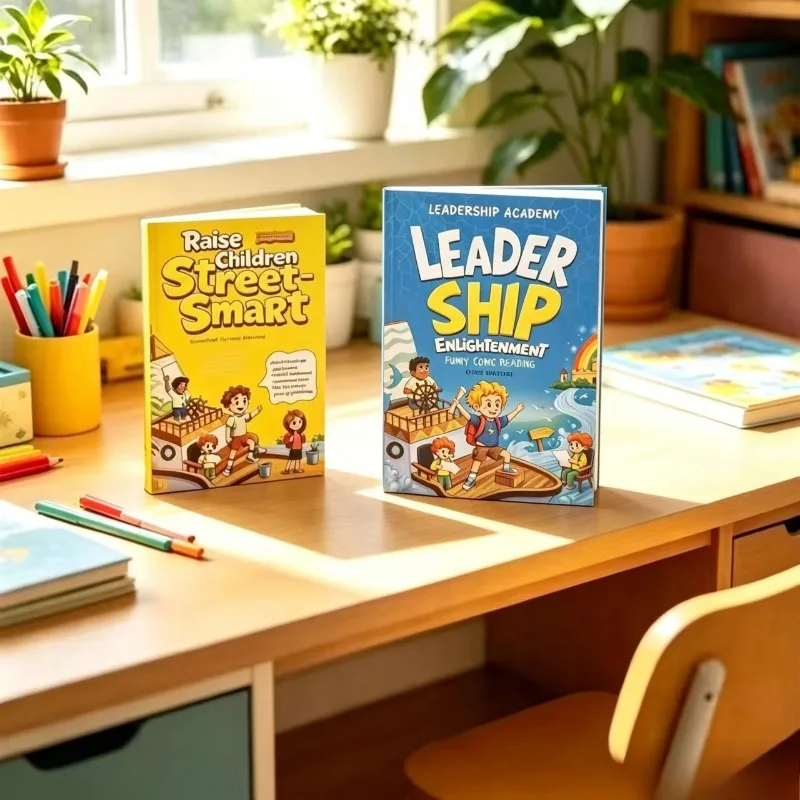 Raise Children Street-Smart & Leadership Academy Enlightenment Kids English Comic Books Children Educational Reading Book Set