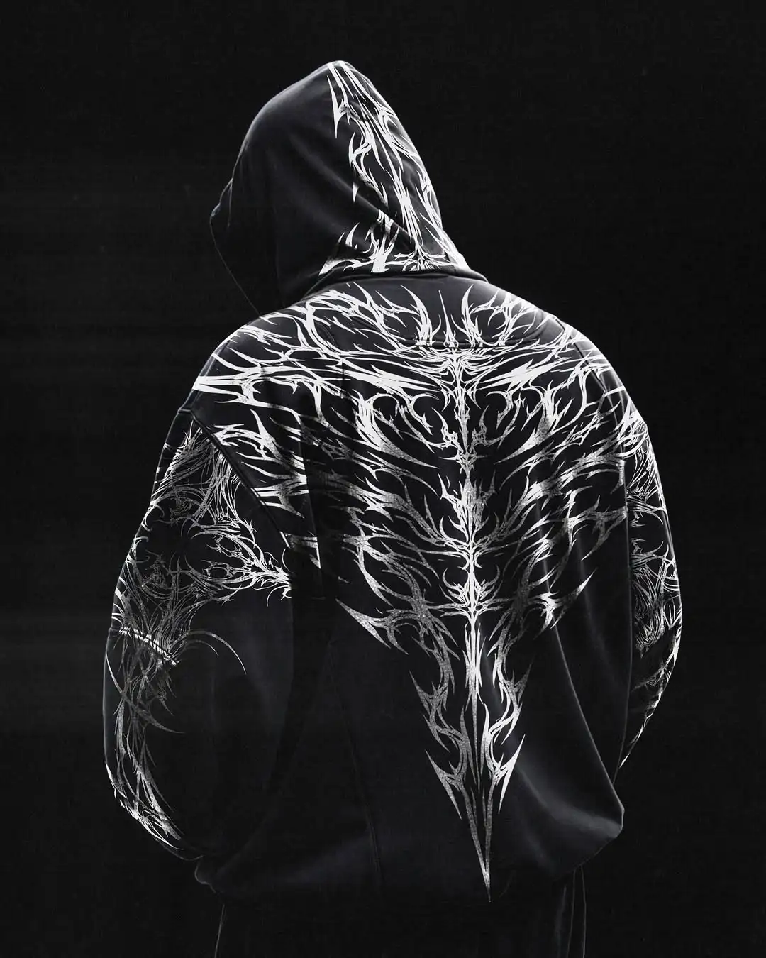 

01-American street style BD Sports fitness loose plus size printed terry cloth hooded sweatshirt