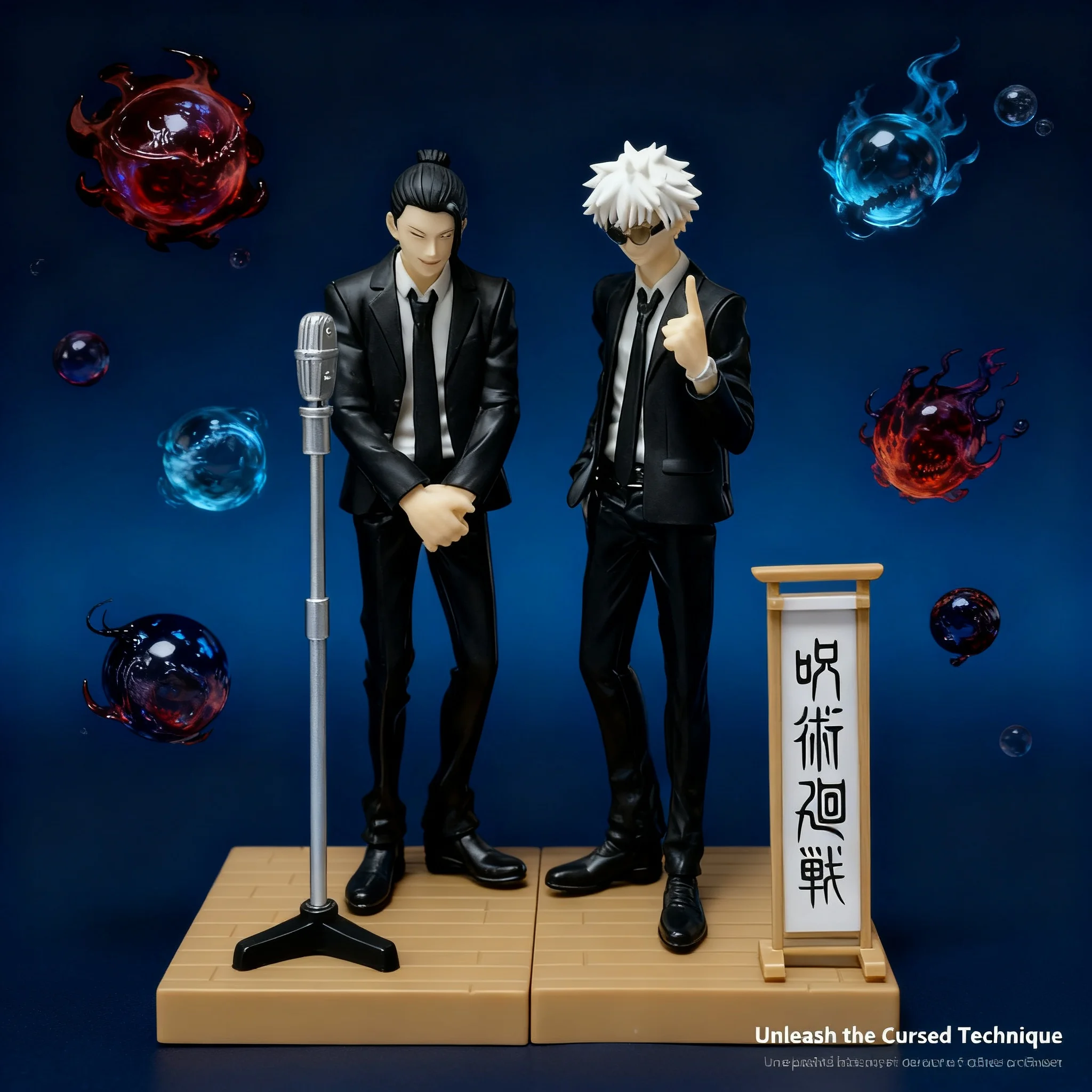 

Anime Jujutsu Kaisen Satoru Gojo Suguru Geto Figure Doll Model Cosplay Suit Special Edition Collectible Toy Gift