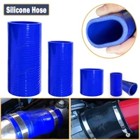 Manguera de silicona recta Universal azul, tubo de turbocompresor intercooler ID50mm/55mm/60mm/63mm/65mm/70mm/75mm/80mm/85mm/90mm/95mm/100