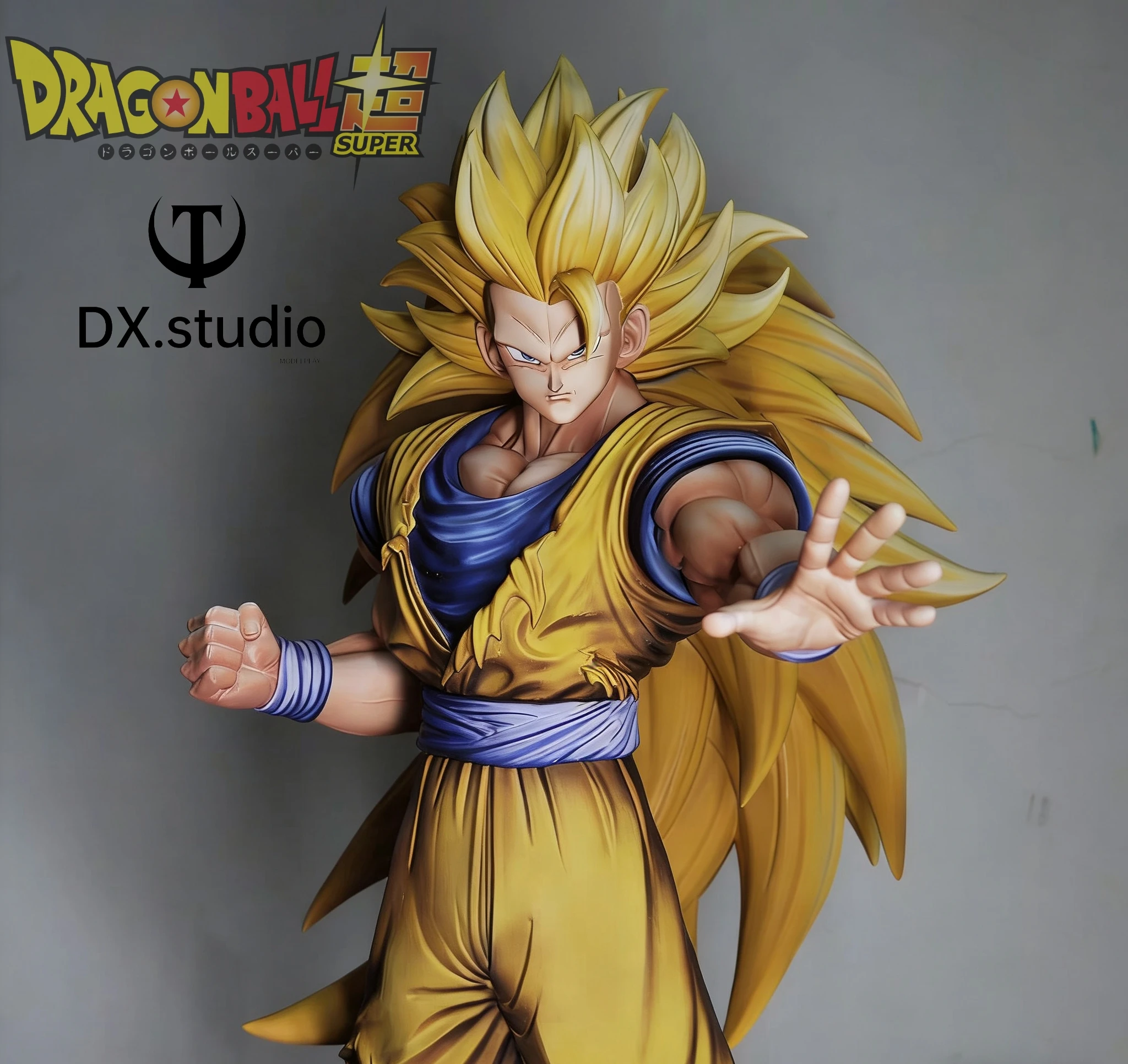 

JK Studio Infinite Form Super Saiyan 3 Goku SSj3 Dragon BallZ raise hand 12.99Inch/33cm Can be move PVC Battle Figure Toys Gifts