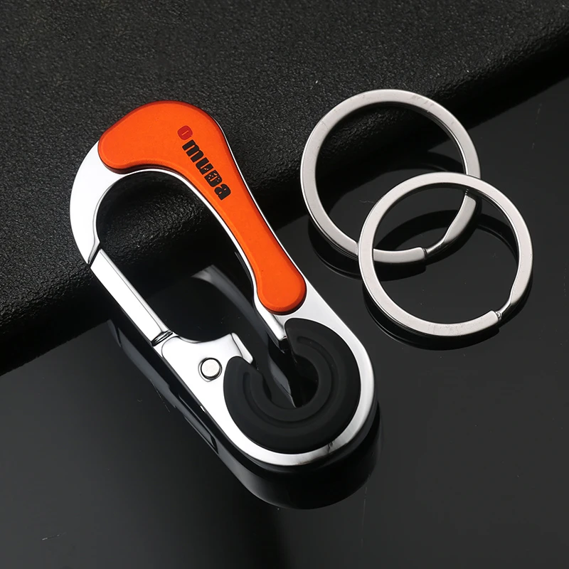 Car  Keychain Key Rings Keychain Hook Outdoor Stainless Steel Buckle Carabiner Climbing Keyring Durable