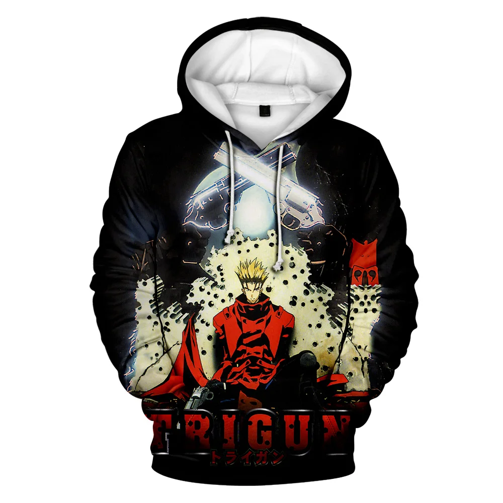 

2026 Trigun Stampede Anime Hoodie Long Sleeve Woman Man Sweatshirt Harajuku Streetwear New Japanese Manga 3D Clothes