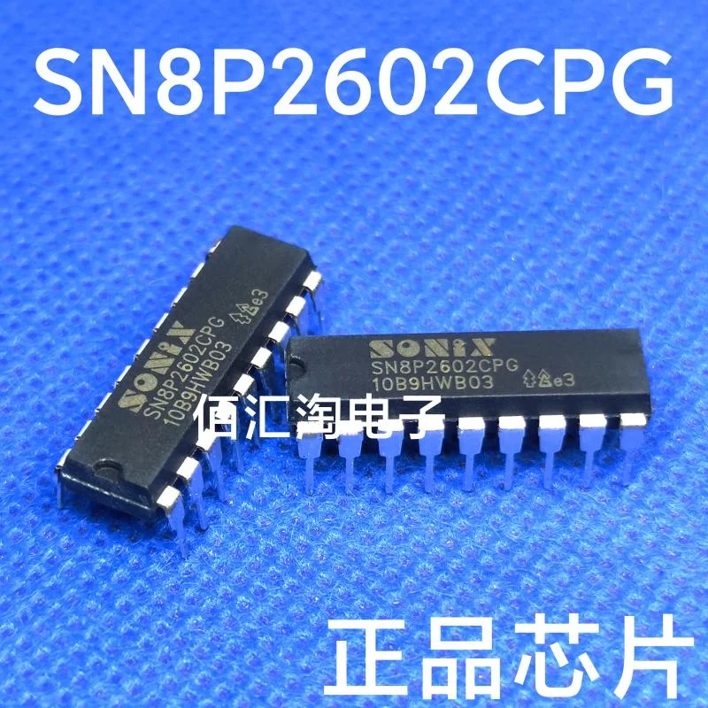 SN8P2602CPG  SN8P2602  Brand new genuine produc:PDIP-18