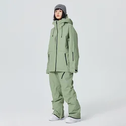 Skiing Tracksuit Outdoor Winter Ski Suits New 2025 Men Sport Women Thremal Snow Clothes Pant Waterproof Snowboard Hoodie Set