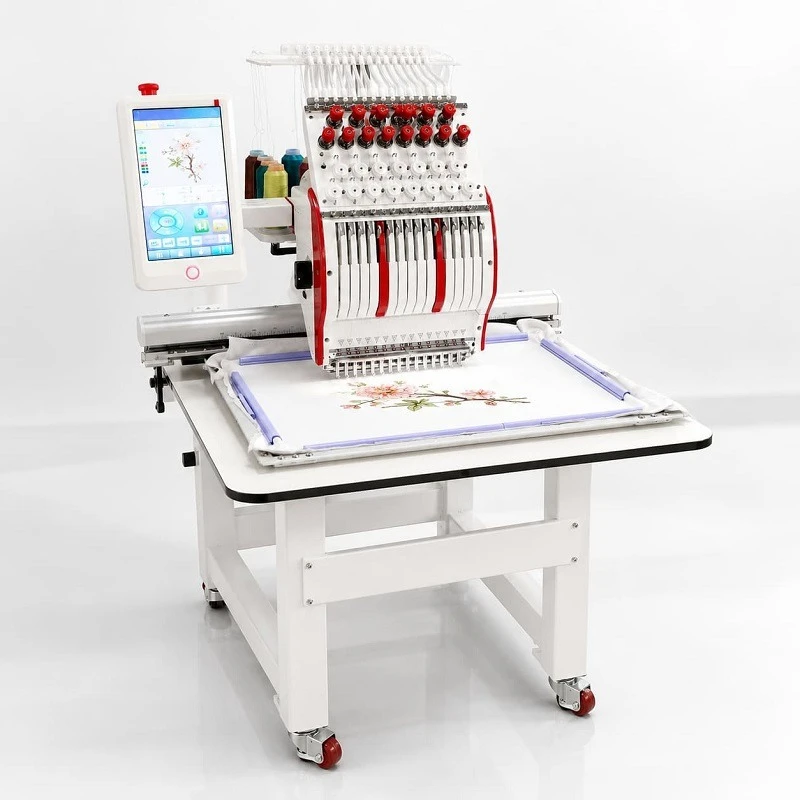 Computer Embroidery Machine Automatic Single Head Customized Multi Needle for Leather Textile Apparel