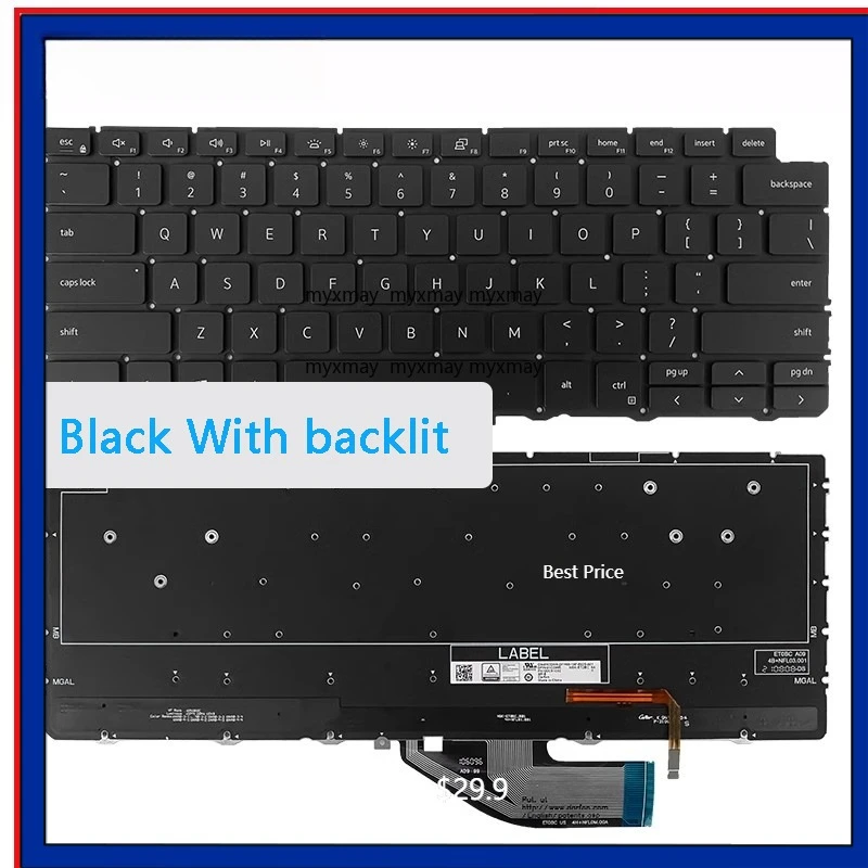 

New Original Laptop Keyboard For Dell XPS 13 7390 9310 2-in-1 P103G