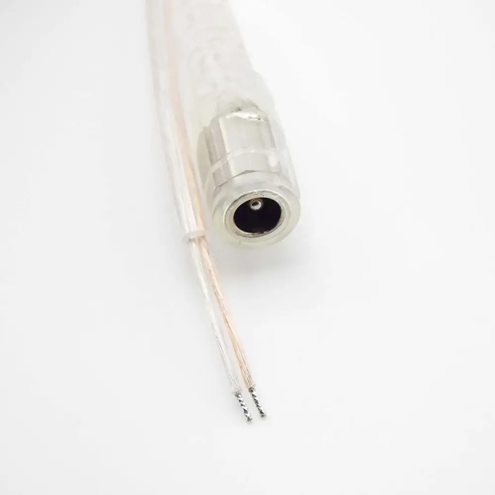 1Pcs New 2M DC Power Cord 22AWG 5V 12V Power Adapter Cable 2Pin Transparent LED Light Switch Cable for LED Strip Light