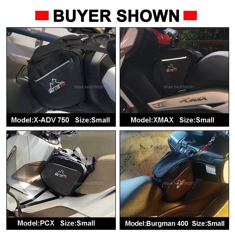 Motorcycle Scooter Tunnel Bag 15L Navigation Tank Bag Tool Bag For Honda ADV150 XADV 750 NSS350 For BMW For SUZUKI For YAMAHA