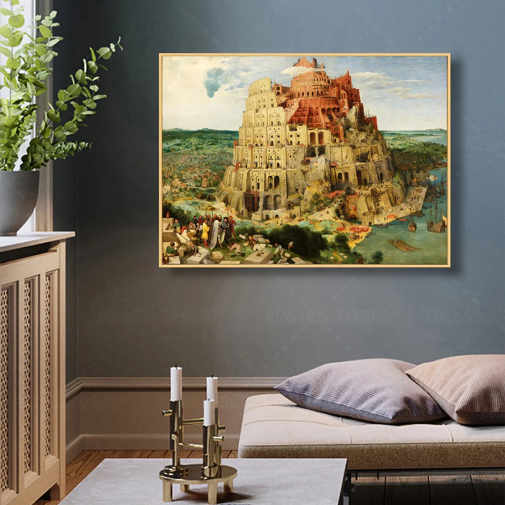 Peter Bruegel The Elder The Tower of Babel Canvas Painting Wall Art Decor