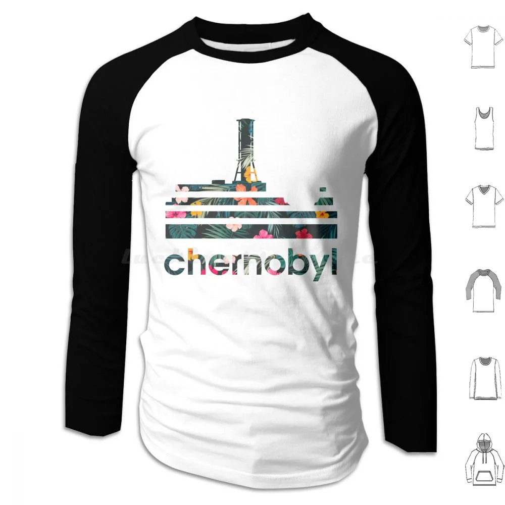 Chernobyl Sports Tropical Floral Logo Rbmk Roentgen Nuclear Power Liquidator Station Radiation Hoodies Long Sleeve