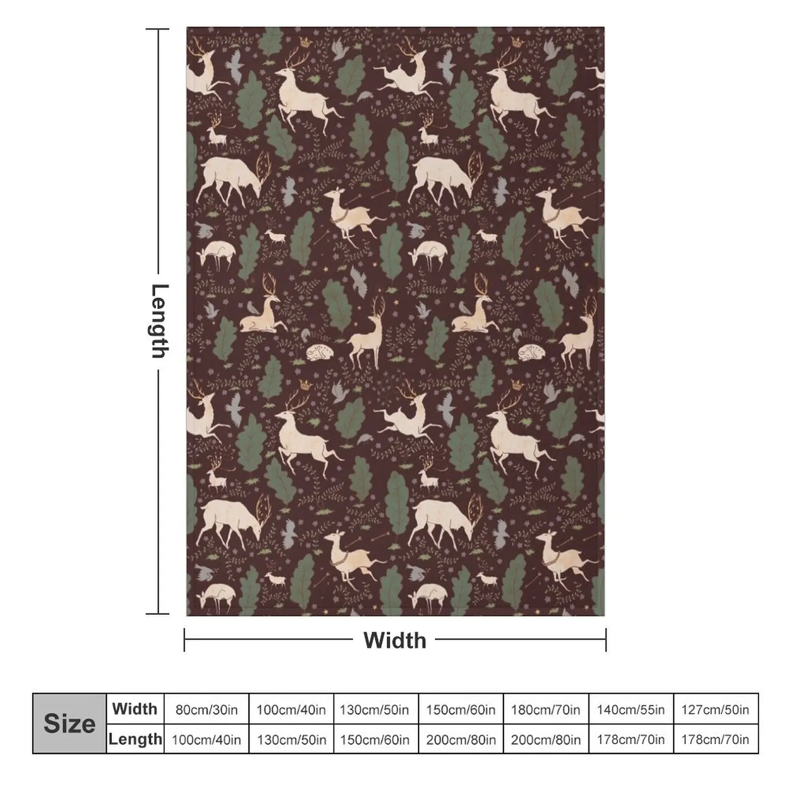 The Running of the Deer - Brown Throw Blanket heavy to sleep Sleeping Bag Luxury Throw Bed Fashionable Blankets