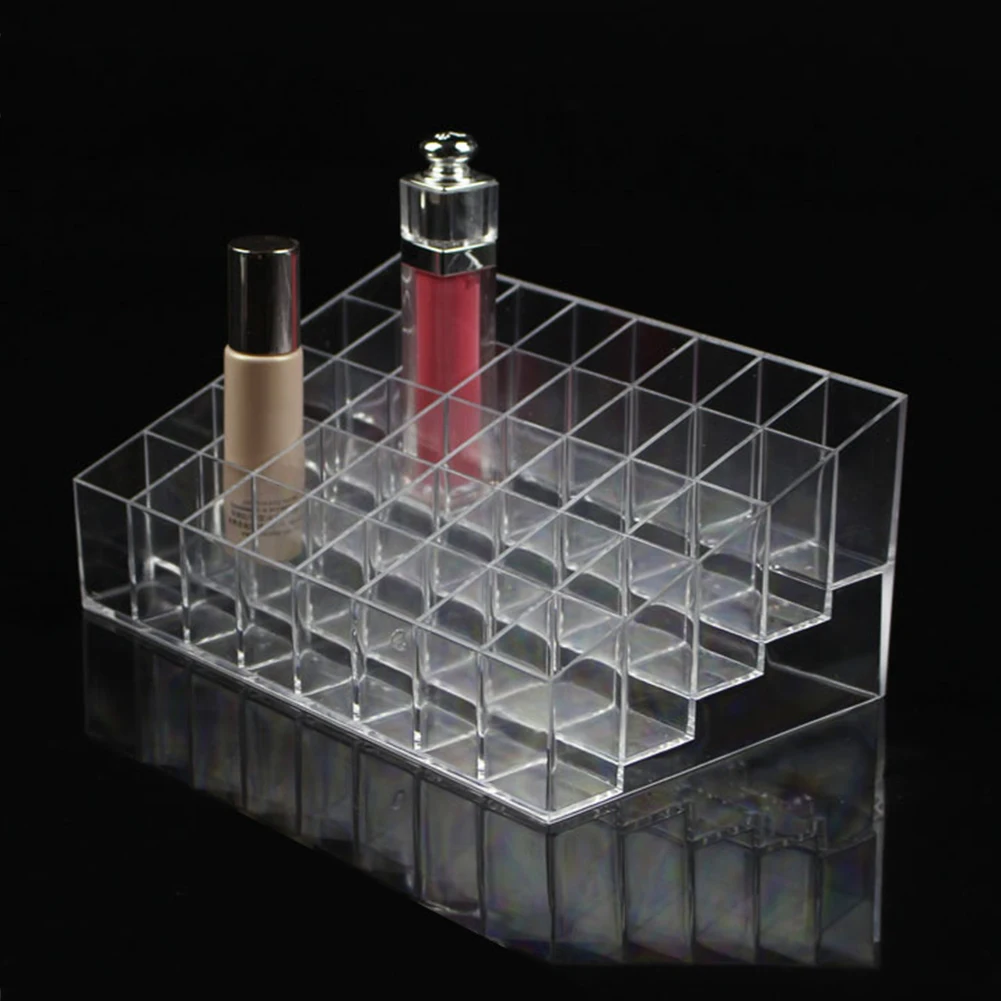 36/40 Grids Acrylic Makeup Organizer Storage Box Cosmetic Box Lipstick Jewelry Box Case Holder Display Stand make up organizer