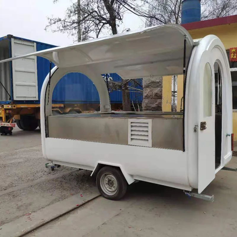 2022 New Style Full Size Food Truck Kiosk Ice Cream Trailers Carts In New Zealand