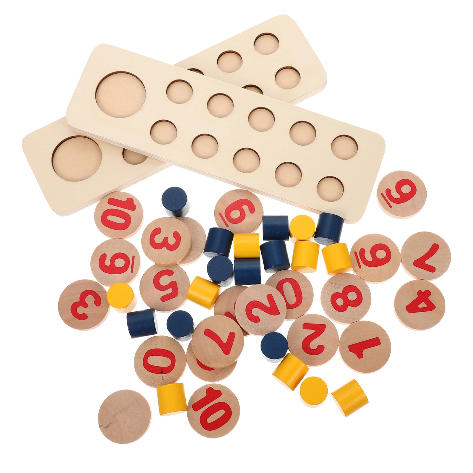 

Wood Math Learning Counting Number Cognitive Toy Set Calculation Playset Educational Classroom Supplies Elementary Math