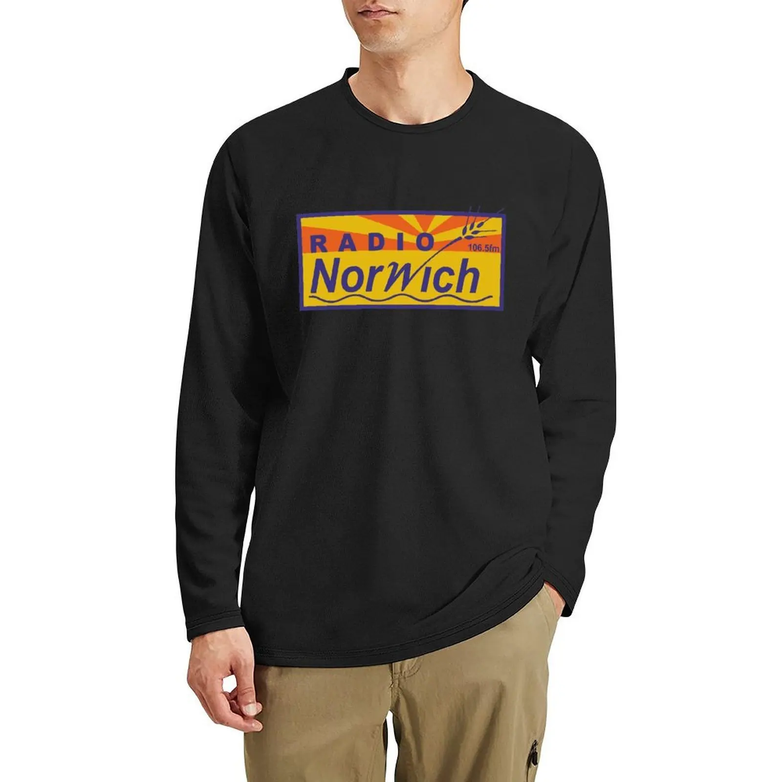

Radio Norwich Long T-Shirt man clothes plain t-shirt Blouse t shirt man fruit of the loom mens t shirts