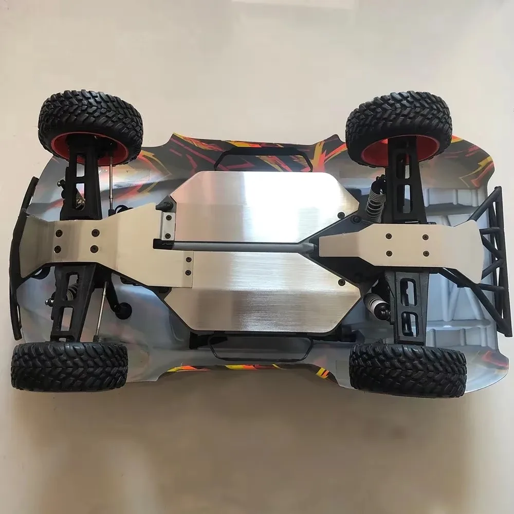 1 zestaw obciążników ze stali nierdzewnej Osłona pancerza podwozia do 1/10 RC Short Course Truck SLASH 4X4 HQ 727 Upgrade