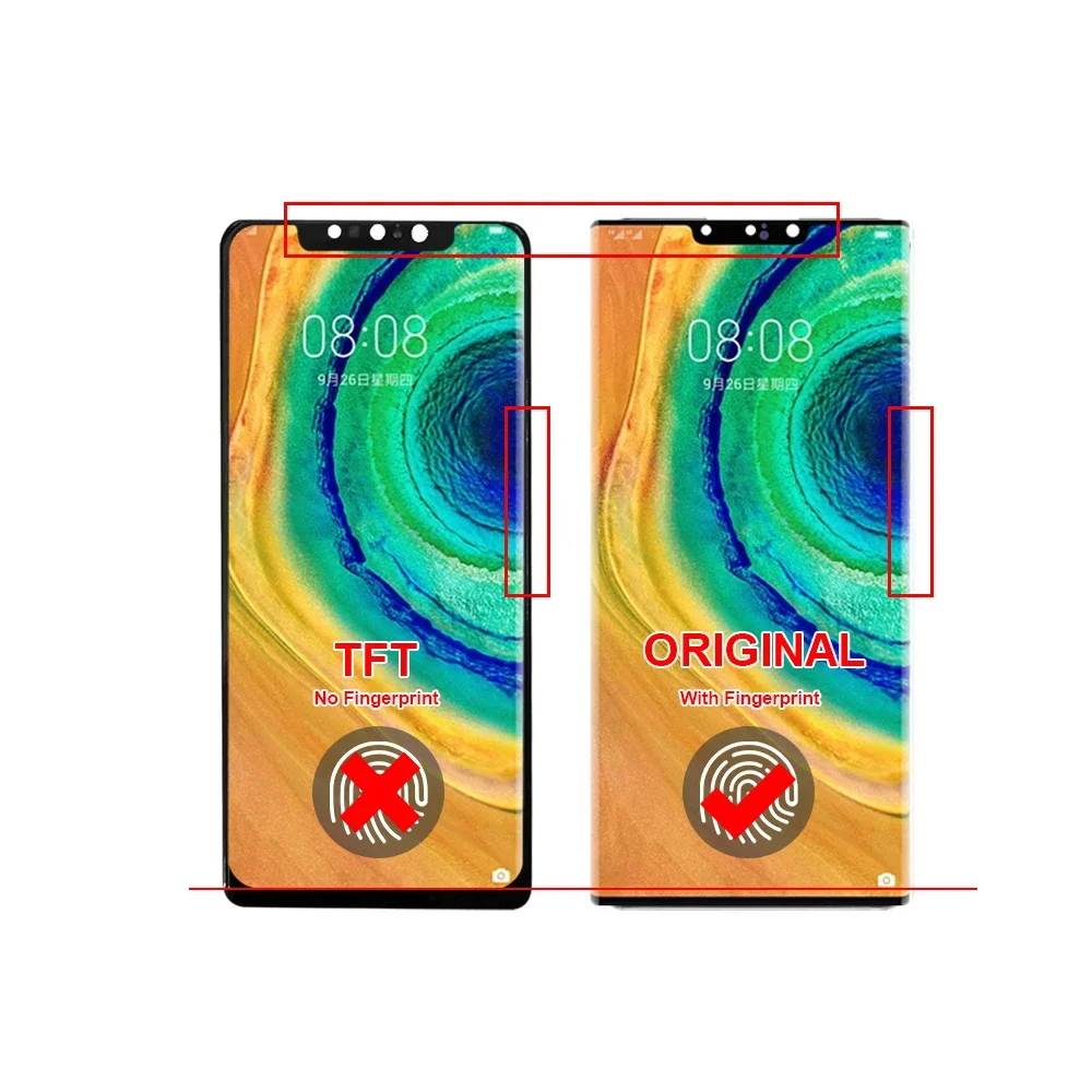 Imagem -02 - Conjunto Digitador de Tela Sensível ao Toque para Huawei Companheiro 30 Pro Display Lcd 653 Mate30pro Lio-l09 L29 Al00 Substituição Tl00